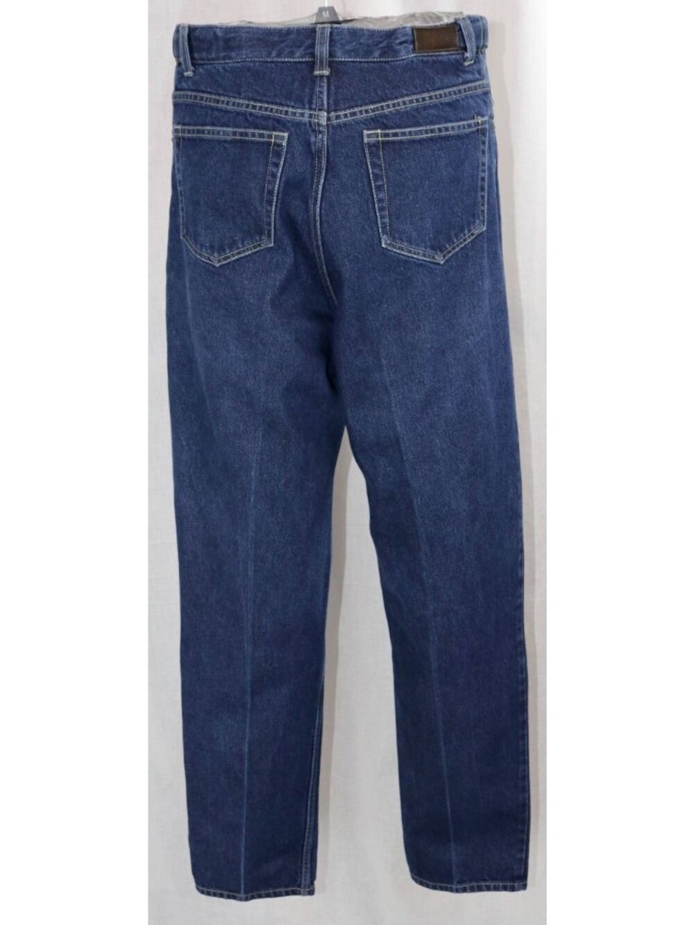 Lands End Jeans Women 10 T Indigo Blue Utility Denim Straight Leg Western VTG 90 - Picture 2 of 9